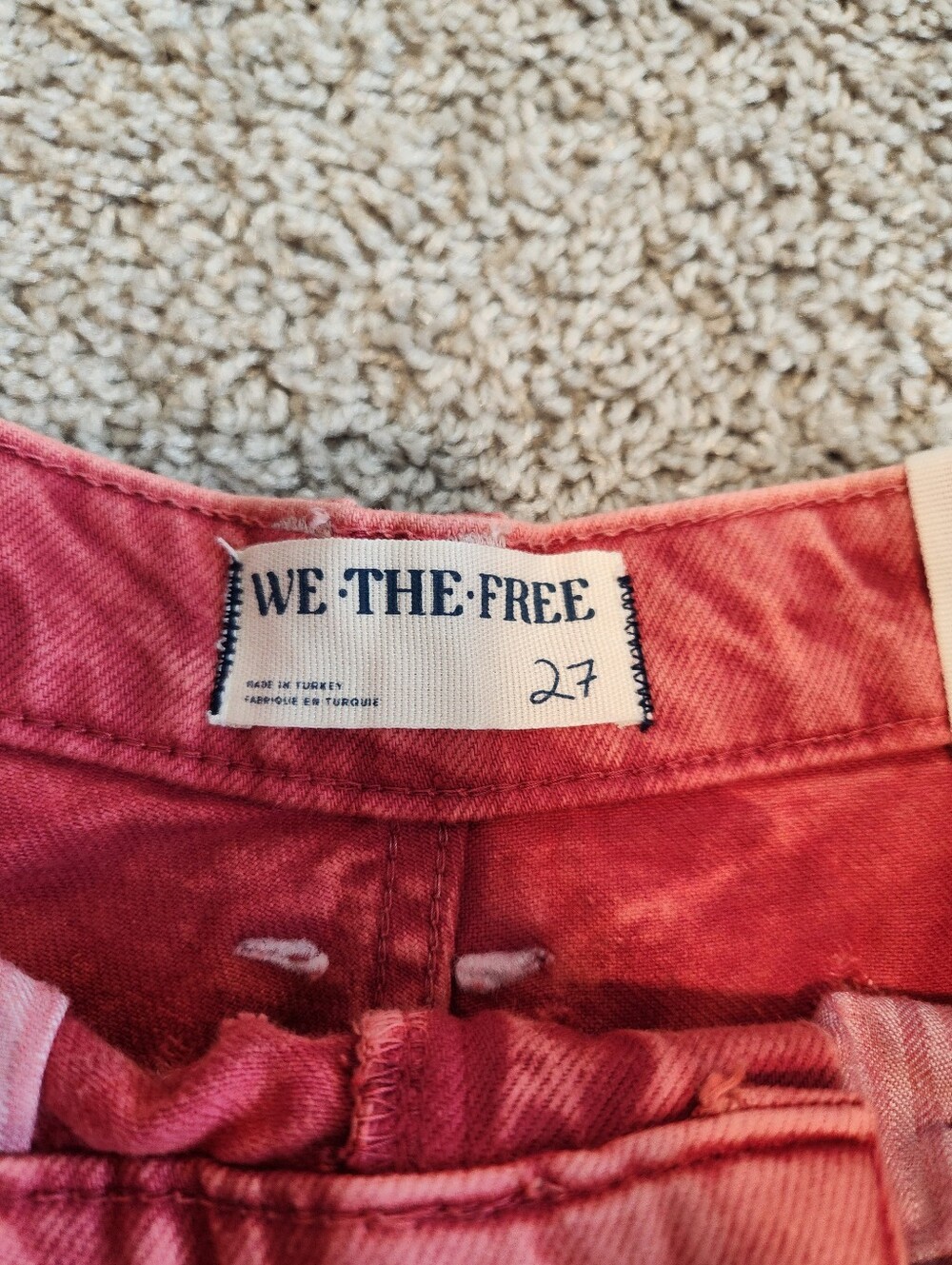NWT We The Free Mixed Emotions Shorts In Dragonfruit Sorbet Size 27 - Picture 5 of 7